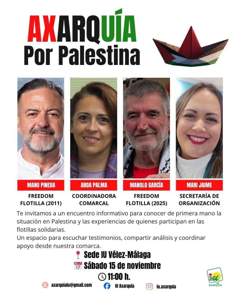 Axarquía por Palestina IU Vélez Málaga