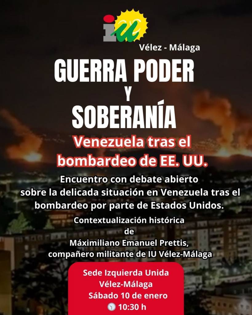 Guerra Poder y Soberanía IU Vélez Málaga