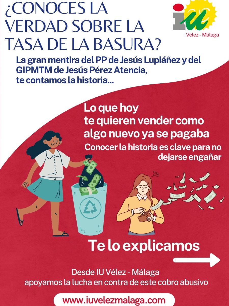La verdad sobre la tasa de la basura en Vélez-Málaga: una historia de doble&nbsp;cobro
